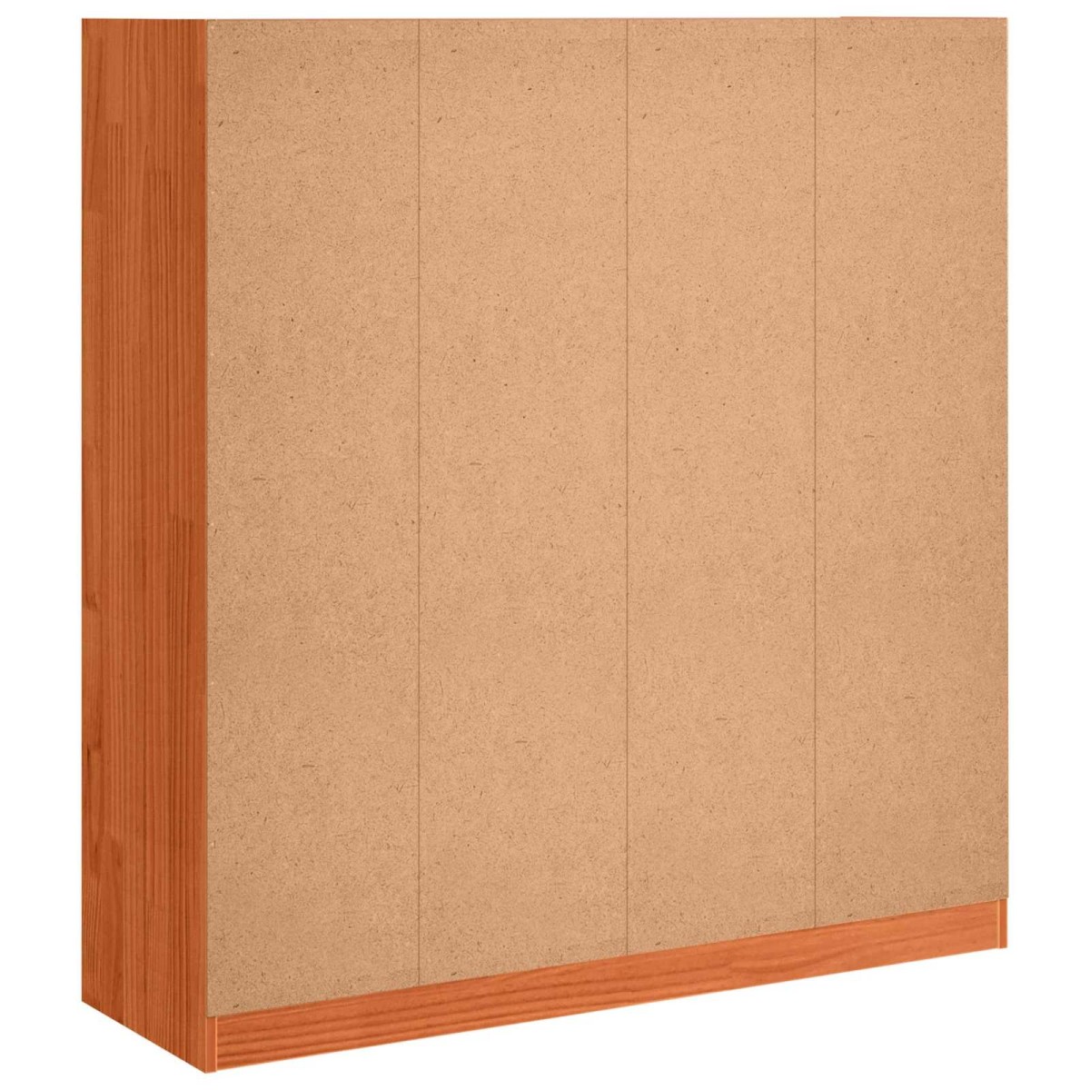 vidaXL Βιβλιοθήκη Κερωτό καφέ 104 x 33 x 110 εκ. Στερεά ξυλεία πεύκου