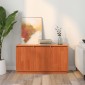 vidaXL Πλαϊνό γραφείο Καφέ δρυς 111 x 34 x 60 εκ Στερεά ξυλεία πεύκου