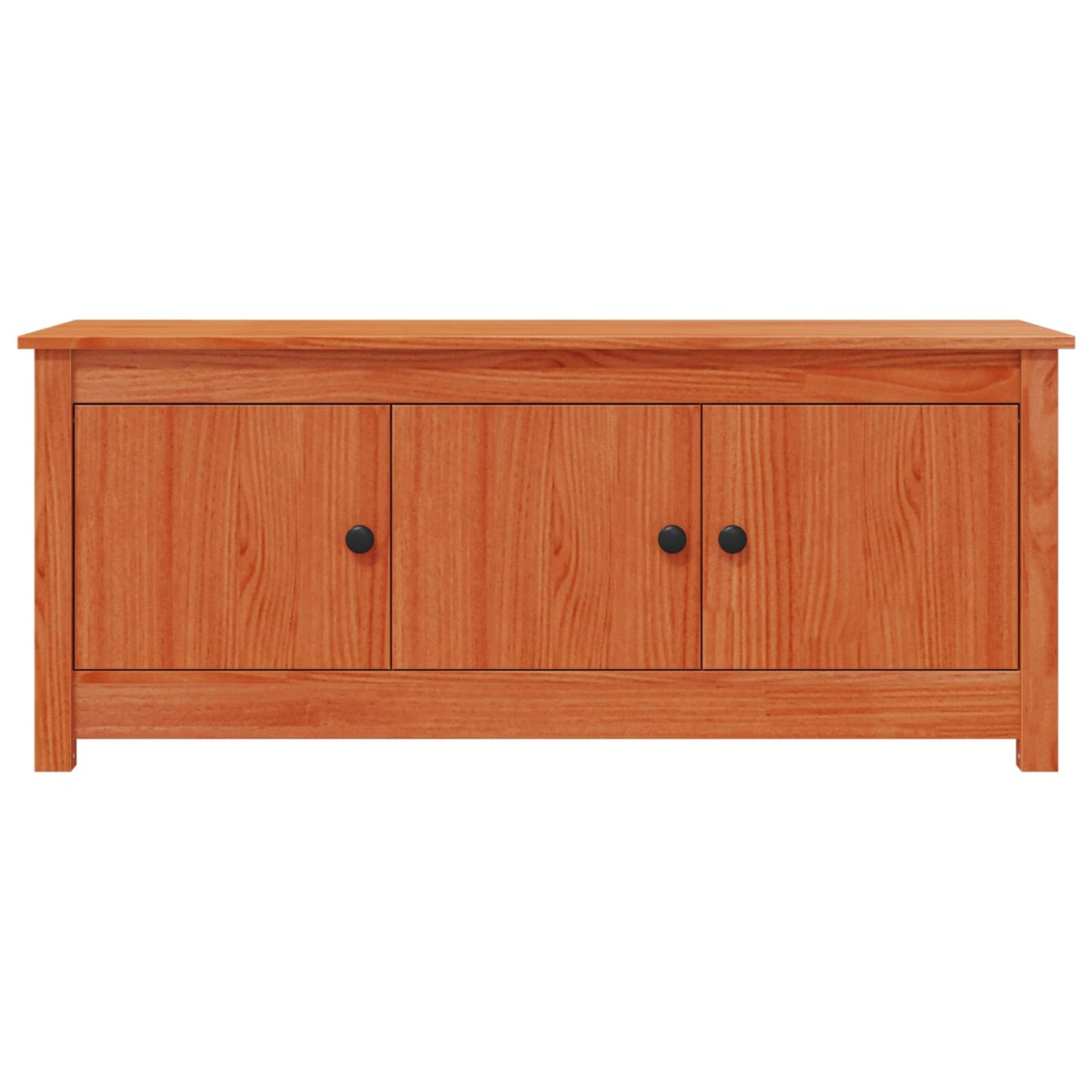 vidaXL Ντουλάπα Παπουτσιών Κερωμένο Καφέ 110 x 38 x 45,5 εκ