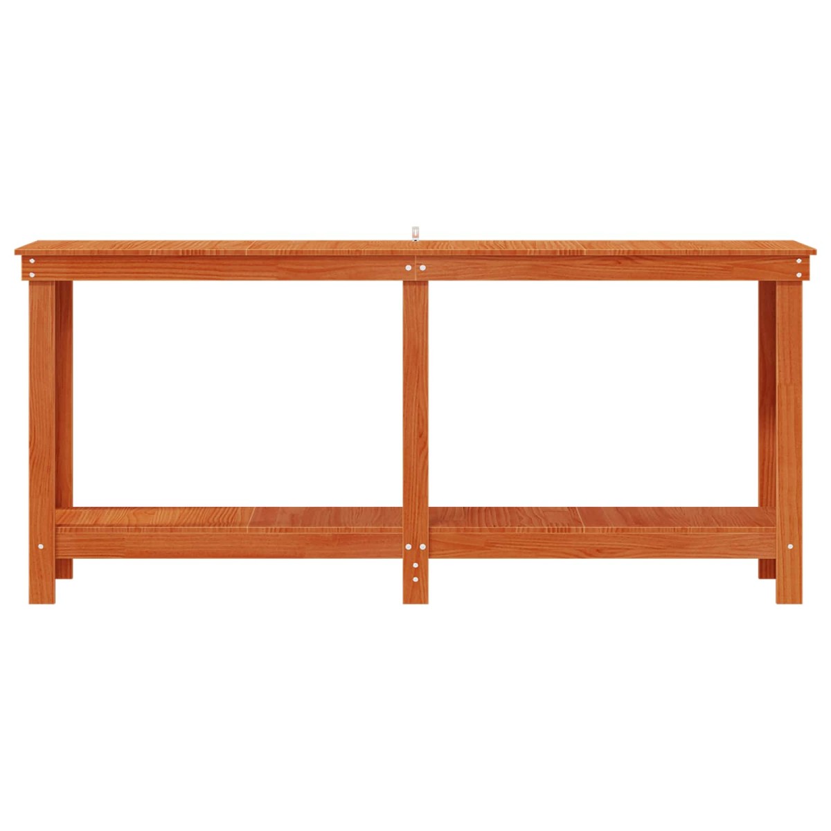 vidaXL Πάγκος εργασίας Κερωμένο Καφέ 180 x 50 x 80 cm Στερεό πεύκο