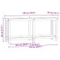 vidaXL Πάγκος εργασίας Κερωμένο Καφέ 180 x 50 x 80 cm Στερεό πεύκο