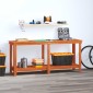 vidaXL Πάγκος εργασίας Κερωμένο Καφέ 180 x 50 x 80 cm Στερεό πεύκο