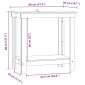 vidaXL Πάγκος εργασίας Κερωμένο Καφέ 80 x 50 x 80 cm Στερεό πεύκο