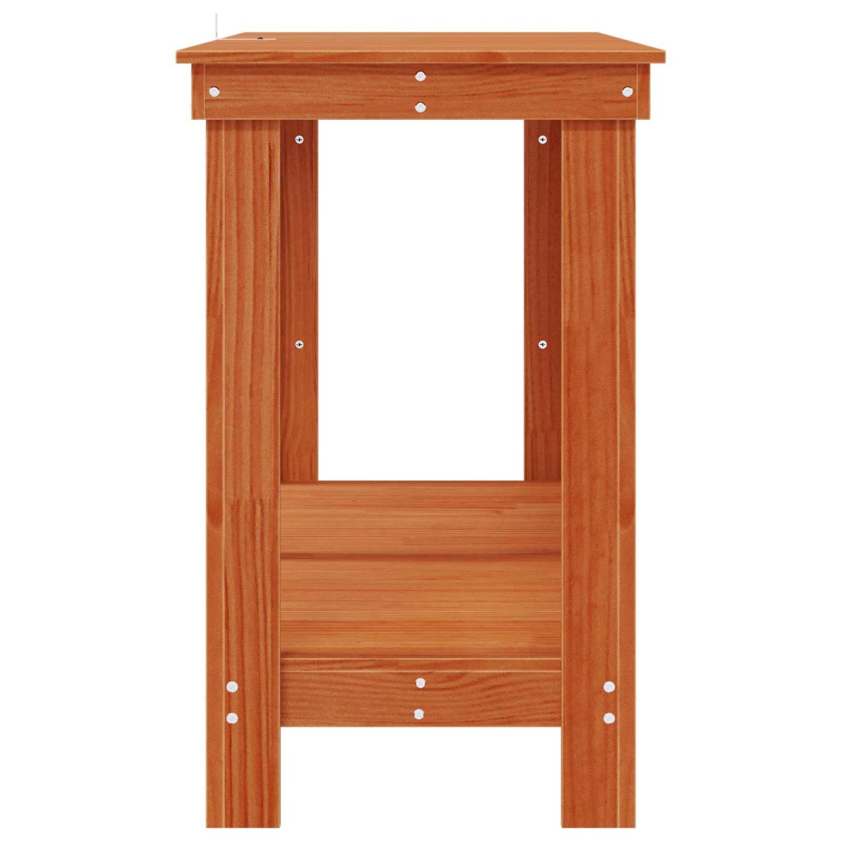 vidaXL Πάγκος εργασίας Κερωμένο Καφέ 140 x 50 x 80 cm Στερεό πεύκο
