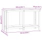 vidaXL Πάγκος εργασίας Κερωμένο Καφέ 140 x 50 x 80 cm Στερεό πεύκο