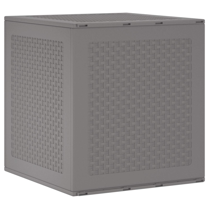 vidaXL Κουτί αποθήκευσης Ανοιχτό γκρι 55 x 53 x 57 εκ. Πολυπροπυλένιο