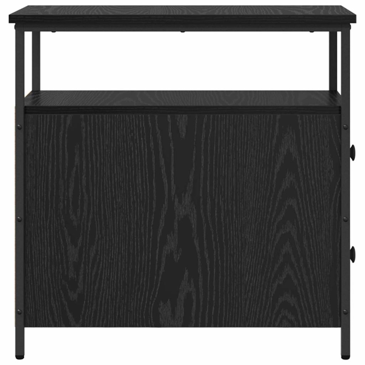 vidaXL Κομοδίνο Μαύρη δρυς 30 x 60 x 60 εκ. Επεξεργασμένο ξύλο