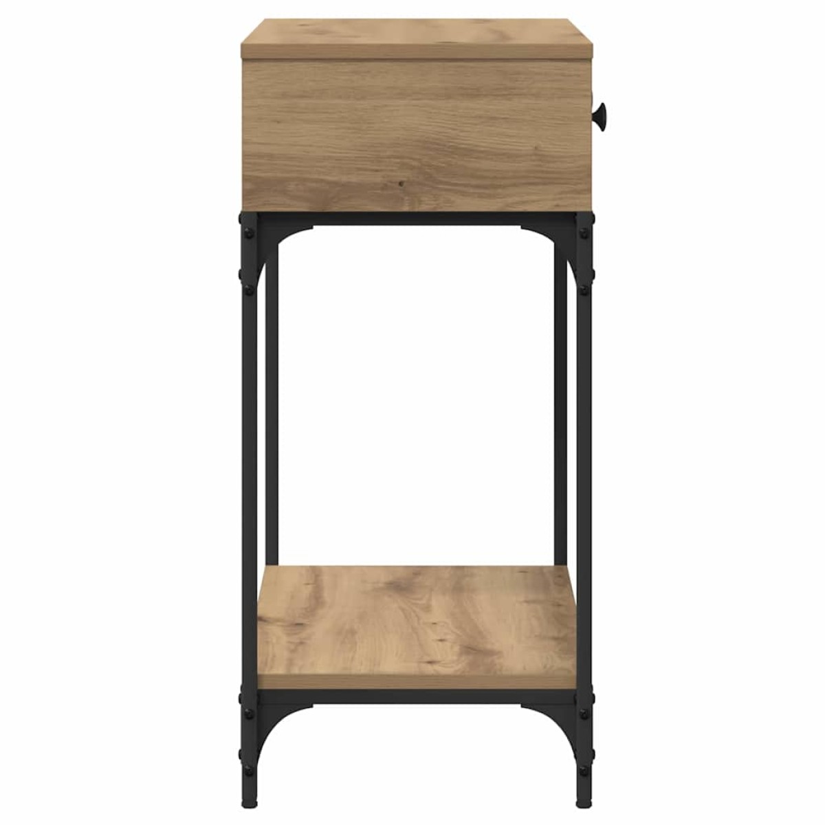 vidaXL Τραπέζι κονσόλας artisan δρυς 75 x 34,5 x 75 εκ