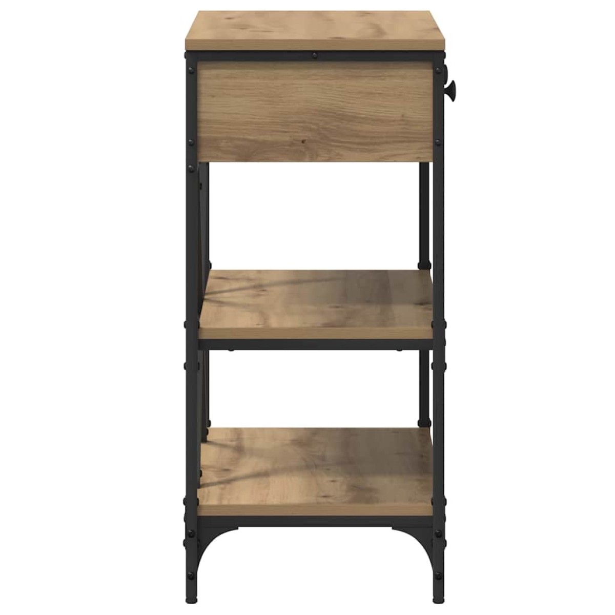 vidaXL Τραπέζι κονσόλας Καφέ 75 x 34,5 x 75 εκ ξύλο
