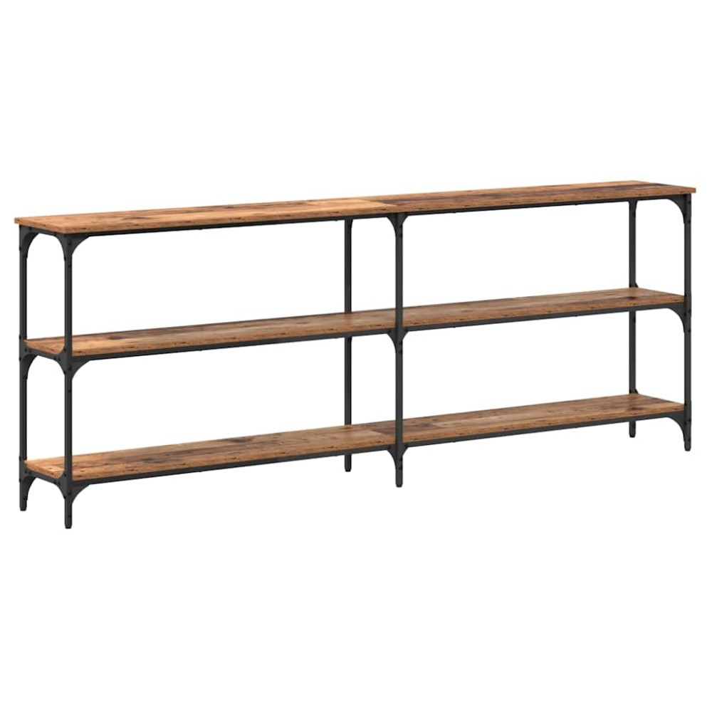 vidaXL Τραπέζι κονσόλας Παλιό Ξύλο 200 x 29 x 75 cm