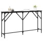 vidaXL Τραπέζι κονσόλας Μαύρη δρυς 140 x 23 x 75 cm