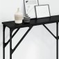 vidaXL Τραπέζι κονσόλας Μαύρη δρυς 140 x 23 x 75 cm