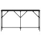vidaXL Τραπέζι κονσόλας Μαύρη δρυς 140 x 23 x 75 cm