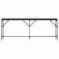 vidaXL Τραπέζι κονσόλας Μαύρη δρυς 200 x 29 x 75 cm