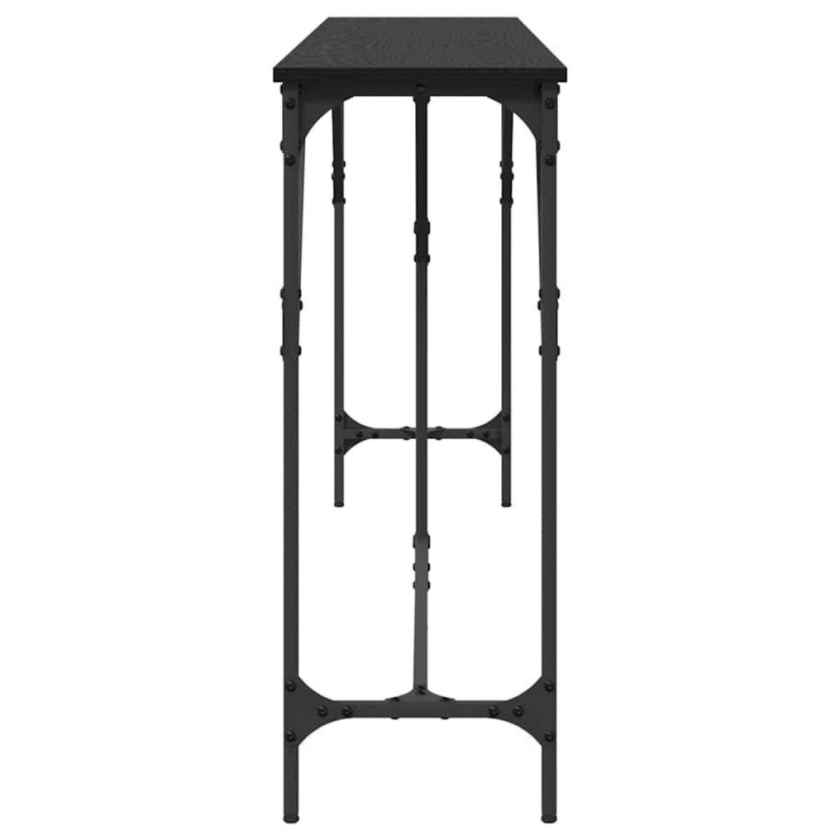 vidaXL Τραπέζι κονσόλας Μαύρη δρυς 200 x 29 x 75 cm