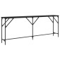 vidaXL Τραπέζι κονσόλας Μαύρη δρυς 200 x 29 x 75 cm
