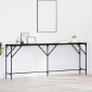 vidaXL Τραπέζι κονσόλας Μαύρη δρυς 200 x 29 x 75 cm