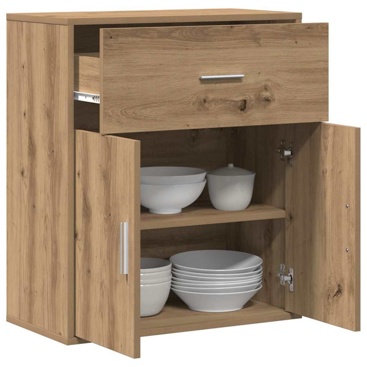 vidaXL Πλαϊνό γραφείο Artisan Oak 60 x 31 x 70 εκ Επεξεργασμένο Ξύλο