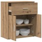 vidaXL Πλαϊνό γραφείο Artisan Oak 60 x 31 x 70 εκ Επεξεργασμένο Ξύλο