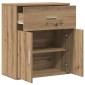 vidaXL Πλαϊνό γραφείο Artisan Oak 60 x 31 x 70 εκ Επεξεργασμένο Ξύλο