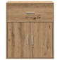 vidaXL Πλαϊνό γραφείο Artisan Oak 60 x 31 x 70 εκ Επεξεργασμένο Ξύλο
