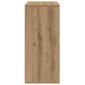 vidaXL Πλαϊνό γραφείο Artisan Oak 60 x 31 x 70 εκ Επεξεργασμένο Ξύλο