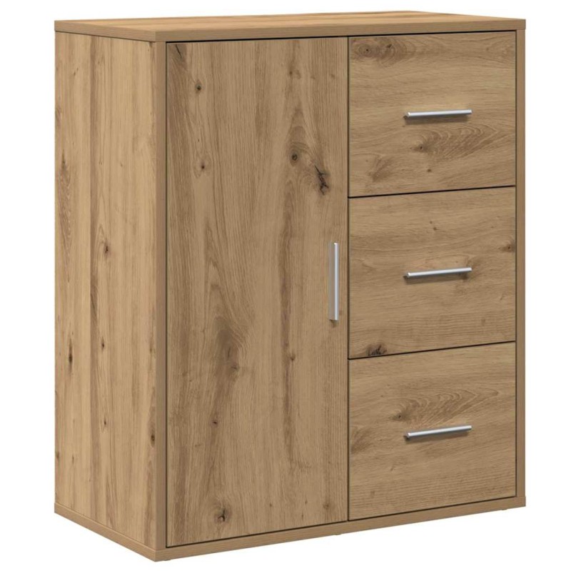 vidaXL Πλαϊνό γραφείο Artisan Oak 60 x 31 x 70 εκ Επεξεργασμένο Ξύλο