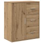vidaXL Πλαϊνό γραφείο Artisan Oak 60 x 31 x 70 εκ Επεξεργασμένο Ξύλο