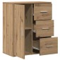 vidaXL Πλαϊνό γραφείο Artisan Oak 60 x 31 x 70 εκ Επεξεργασμένο Ξύλο