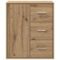 vidaXL Πλαϊνό γραφείο Artisan Oak 60 x 31 x 70 εκ Επεξεργασμένο Ξύλο