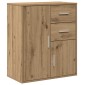 vidaXL Πλαϊνό γραφείο Artisan Oak 60 x 31 x 70 εκ Επεξεργασμένο Ξύλο