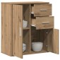 vidaXL Πλαϊνό γραφείο Artisan Oak 60 x 31 x 70 εκ Επεξεργασμένο Ξύλο