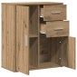vidaXL Πλαϊνό γραφείο Artisan Oak 60 x 31 x 70 εκ Επεξεργασμένο Ξύλο