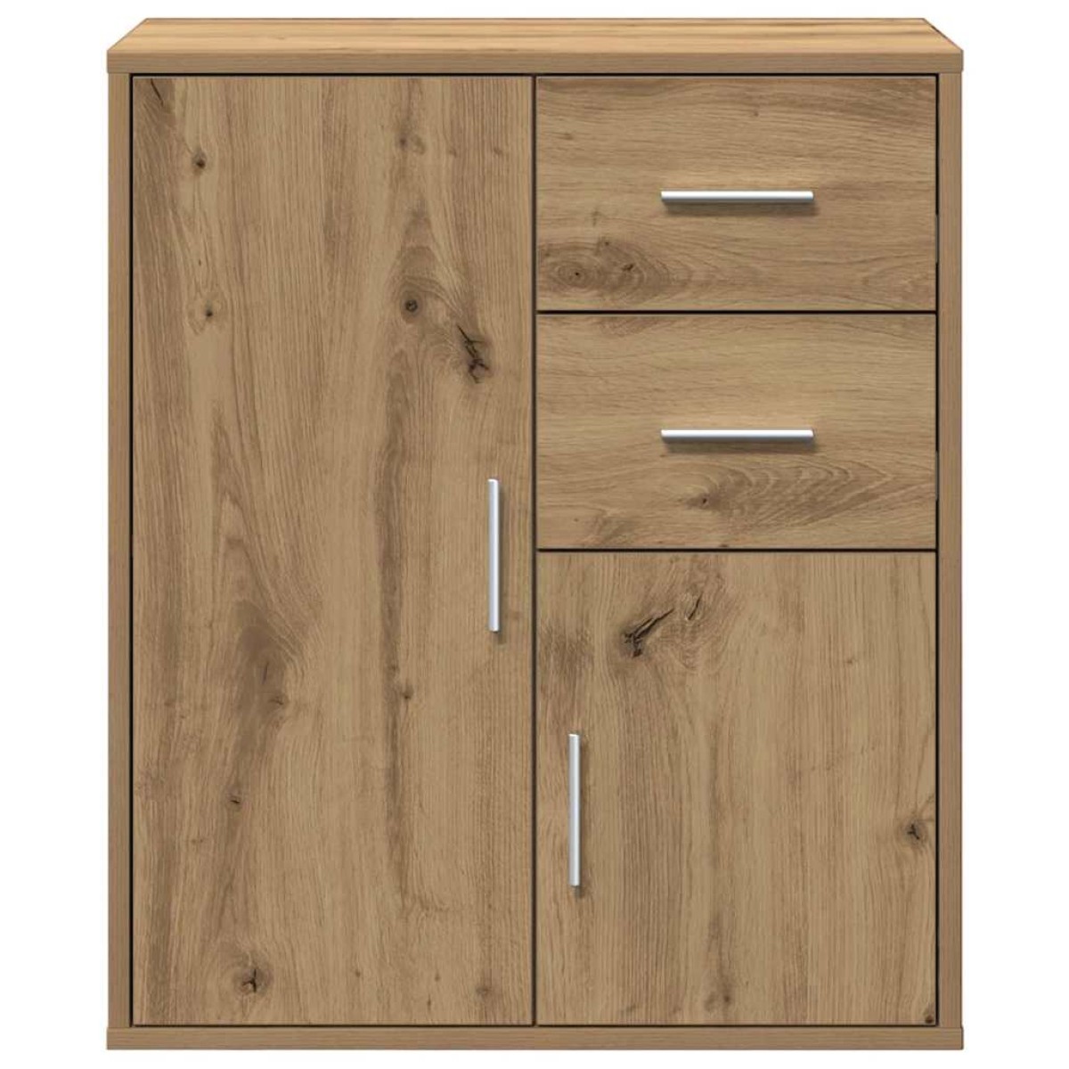 vidaXL Πλαϊνό γραφείο Artisan Oak 60 x 31 x 70 εκ Επεξεργασμένο Ξύλο