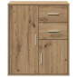vidaXL Πλαϊνό γραφείο Artisan Oak 60 x 31 x 70 εκ Επεξεργασμένο Ξύλο