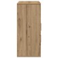 vidaXL Πλαϊνό γραφείο Artisan Oak 60 x 31 x 70 εκ Επεξεργασμένο Ξύλο