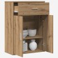 vidaXL Πλαϊνό γραφείο Artisan Oak 60 x 30 x 84 εκ Επεξεργασμένο Ξύλο