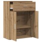 vidaXL Πλαϊνό γραφείο Artisan Oak 60 x 30 x 84 εκ Επεξεργασμένο Ξύλο
