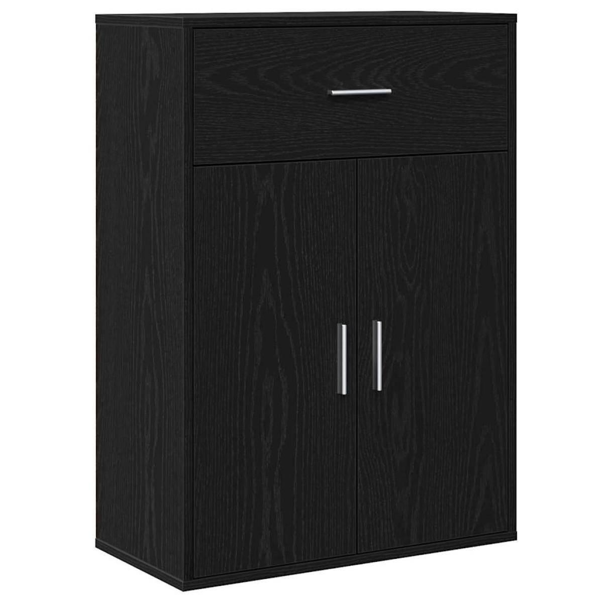 vidaXL Πλαϊνό γραφείο Μαύρη Οξυά 60 x 30 x 84 εκ Επεξεργασμένο Ξύλο