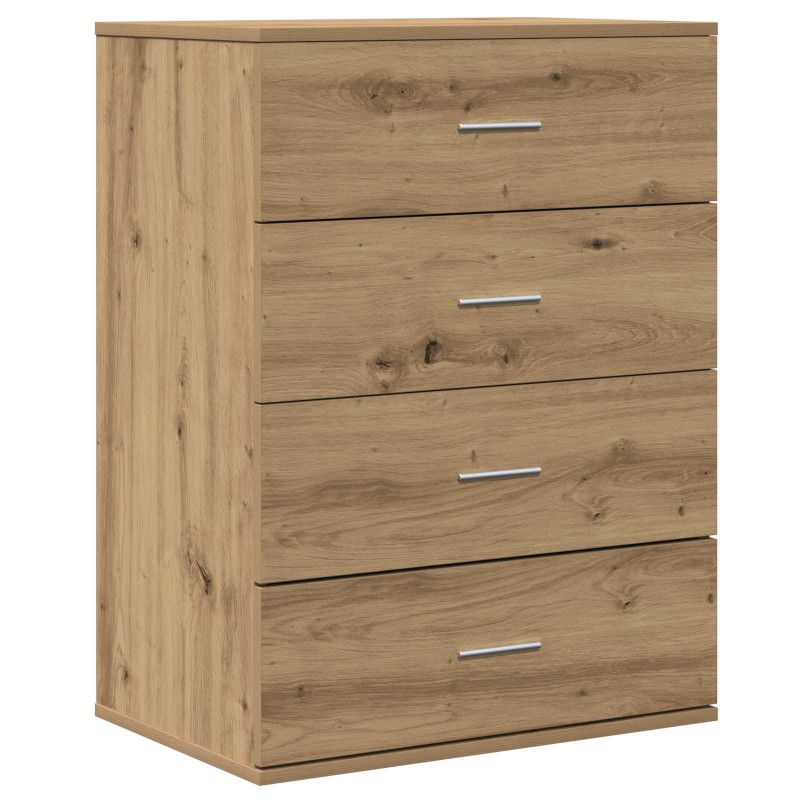 vidaXL Πλαϊνό γραφείο Artisan Oak 60 x 39 x 80 εκ Επεξεργασμένο Ξύλο