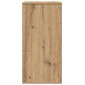 vidaXL Πλαϊνό γραφείο Artisan Oak 60 x 39 x 80 εκ Επεξεργασμένο Ξύλο