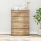 vidaXL Πλαϊνό γραφείο Artisan Oak 60 x 39 x 80 εκ Επεξεργασμένο Ξύλο