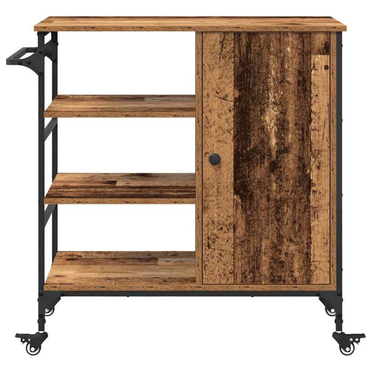 vidaXL Καρότσι Κουζίνας Παλιό ξύλο 87.5 x 39 x 84.5 εκ