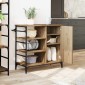 vidaXL Καρότσι Κουζίνας Artisan Oak 87.5 x 39 x 84.5 εκ