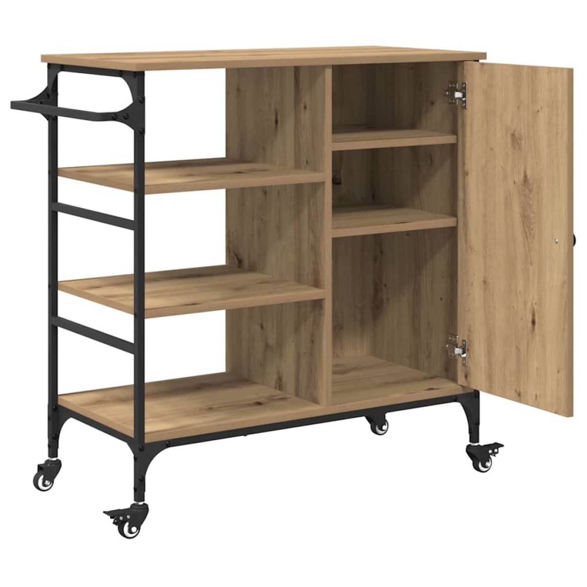 vidaXL Καρότσι Κουζίνας Artisan Oak 87.5 x 39 x 84.5 εκ