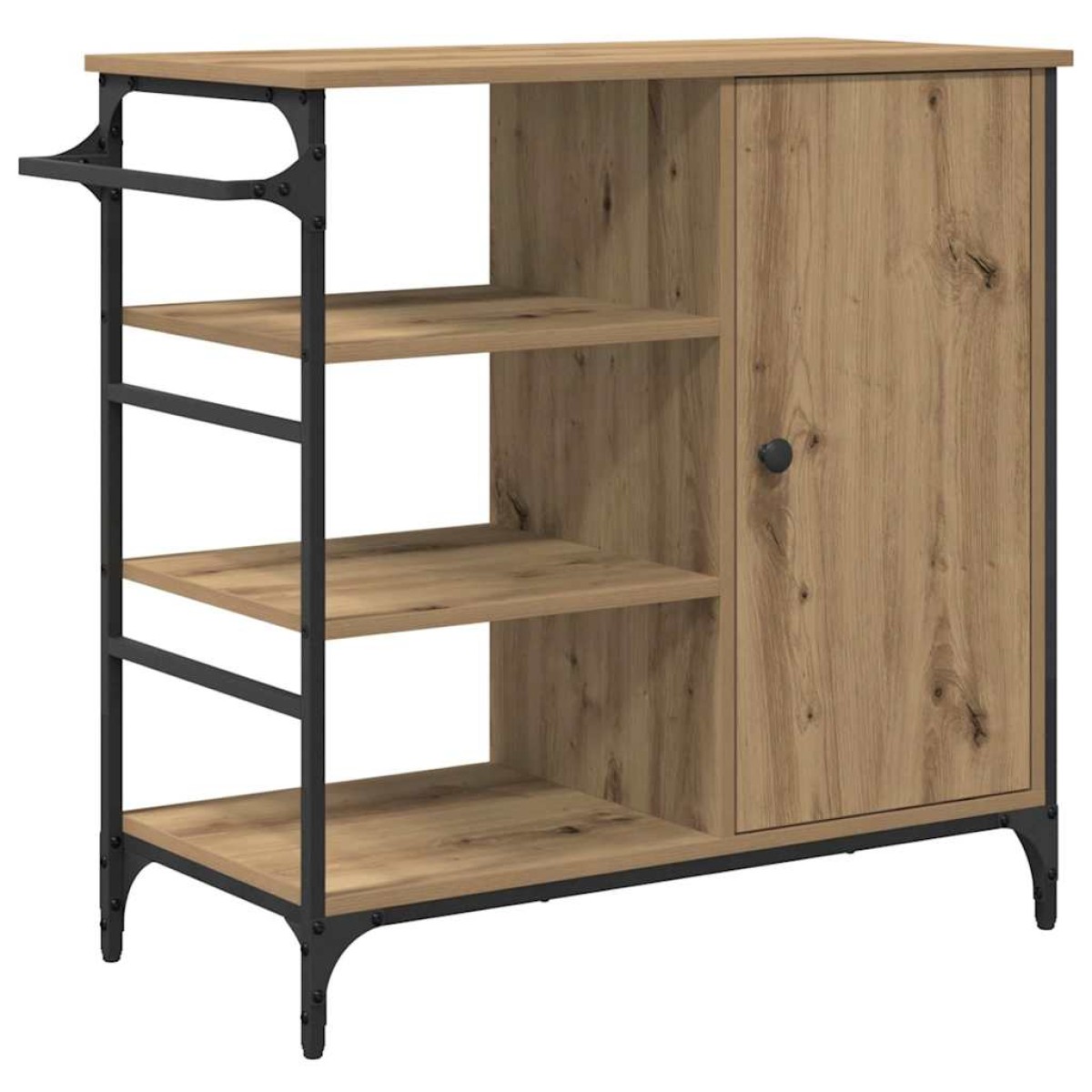 vidaXL Καρότσι Κουζίνας Artisan Oak 87.5 x 39 x 84.5 εκ