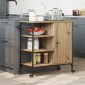 vidaXL Καρότσι Κουζίνας Artisan Oak 87.5 x 39 x 84.5 εκ