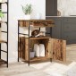 vidaXL Καρότσι Κουζίνας Παλιό ξύλο 56 x 43 x 89,5 εκ