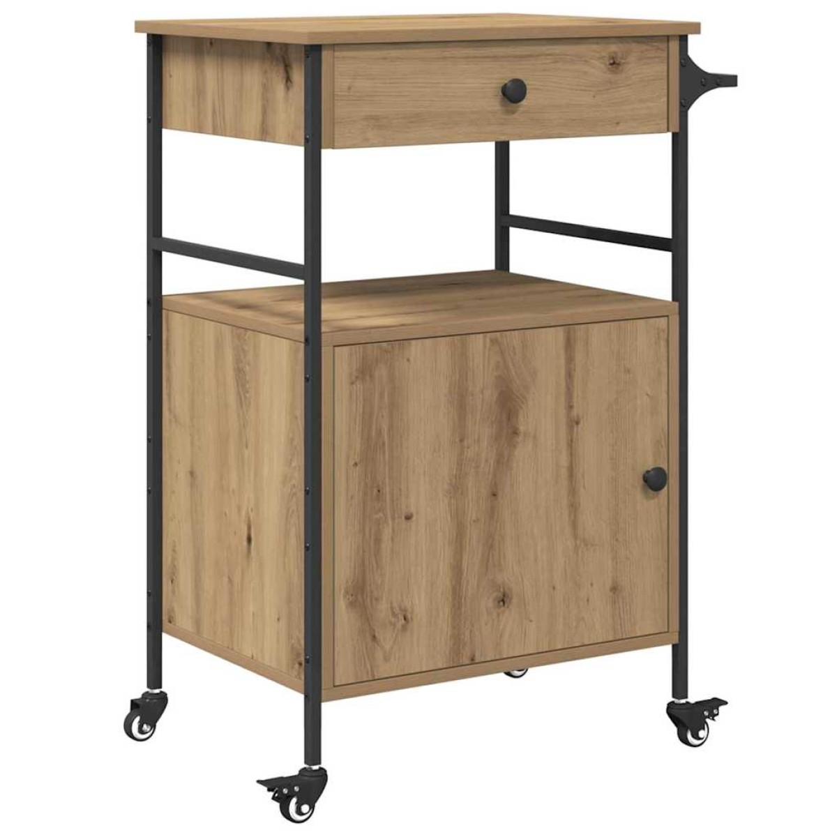 vidaXL Καρότσι Κουζίνας Artisan Oak 56 x 43 x 89,5 εκ