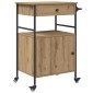 vidaXL Καρότσι Κουζίνας Artisan Oak 56 x 43 x 89,5 εκ